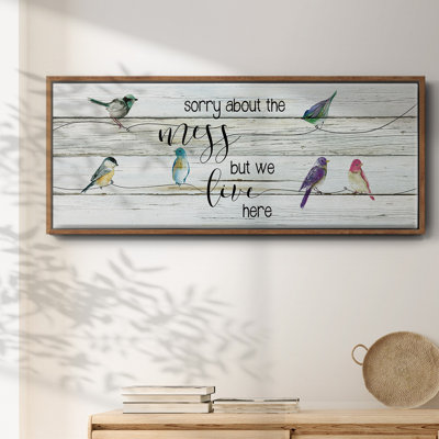 We Live Here- Framed Canvas