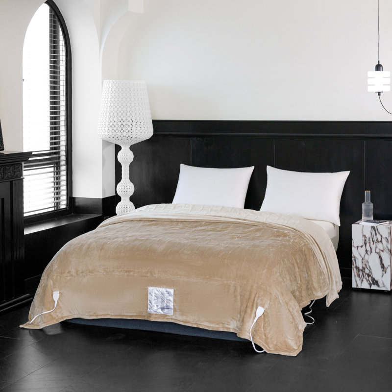 Couverture chauffante, Grand, Brun clair Oxford
