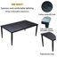 Mobilier d'extérieur en aluminium 7 pièces pour patio