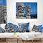 Coussin lombaire hawaïen à imprimé paysage