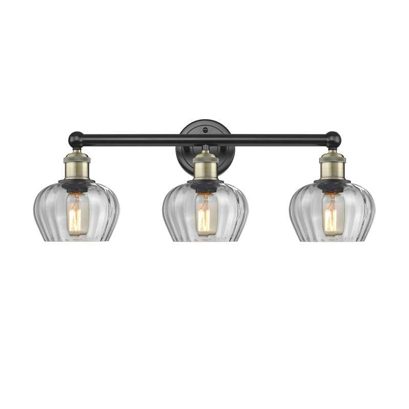 Noille 3 - Light Dimmable Vanity Light, Clear, Black Antique Brass