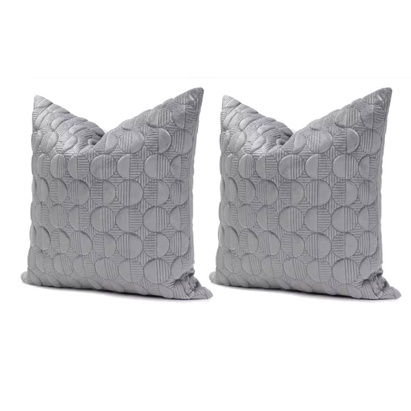 Housse de coussin Fancy rouille, gris