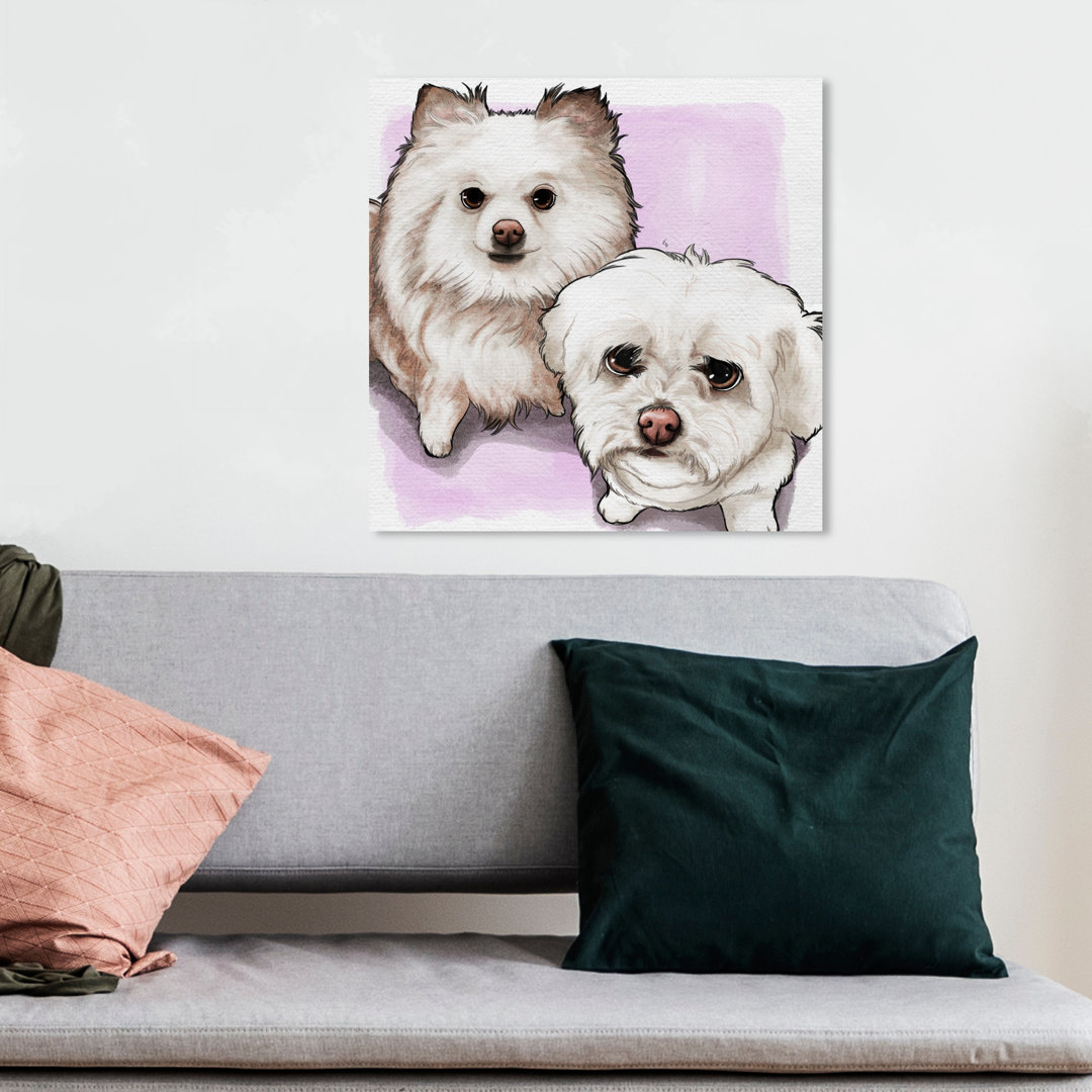 'Precious Couple Custom' Painting on Wrapped Canvas