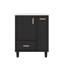 Meuble-lavabo de 24 po avec évier - offre un support de porte et un panier à deux niveaux-1550826395