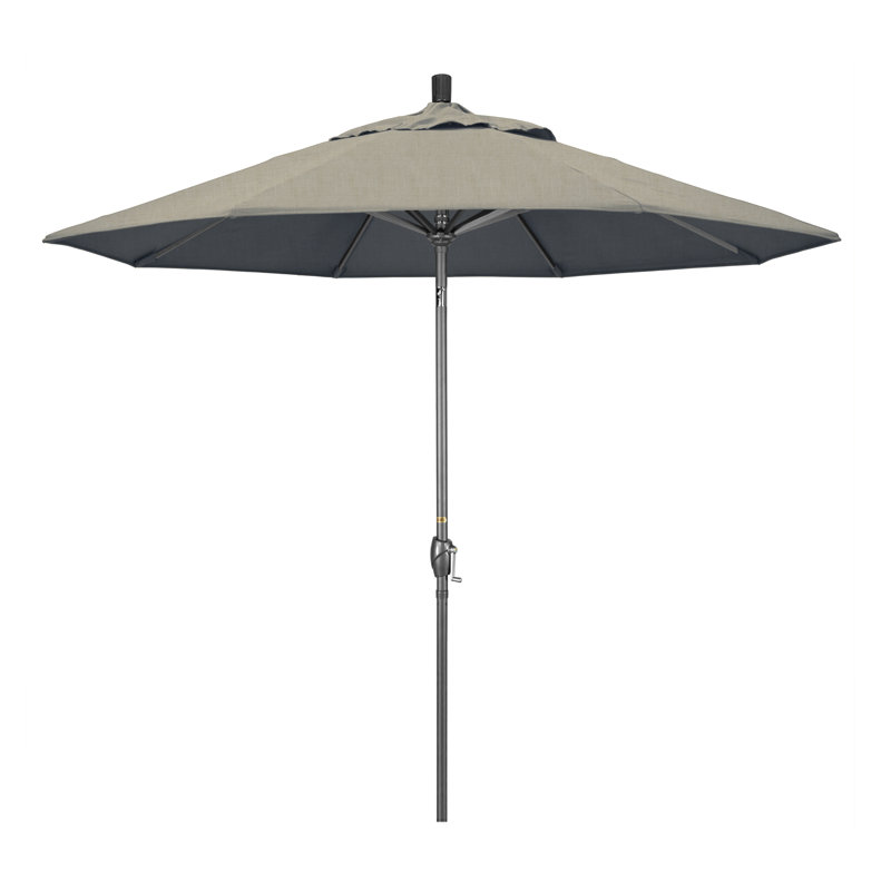 Parasol de marché 9 pi Ayomipo, Sunbrella® à tissage uni palette colombe