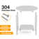 18 Inch Round Outdoor Side Table Adirondack Plastic/Resin Patio Side Table Weather Resistant End Table with Storage Shelf