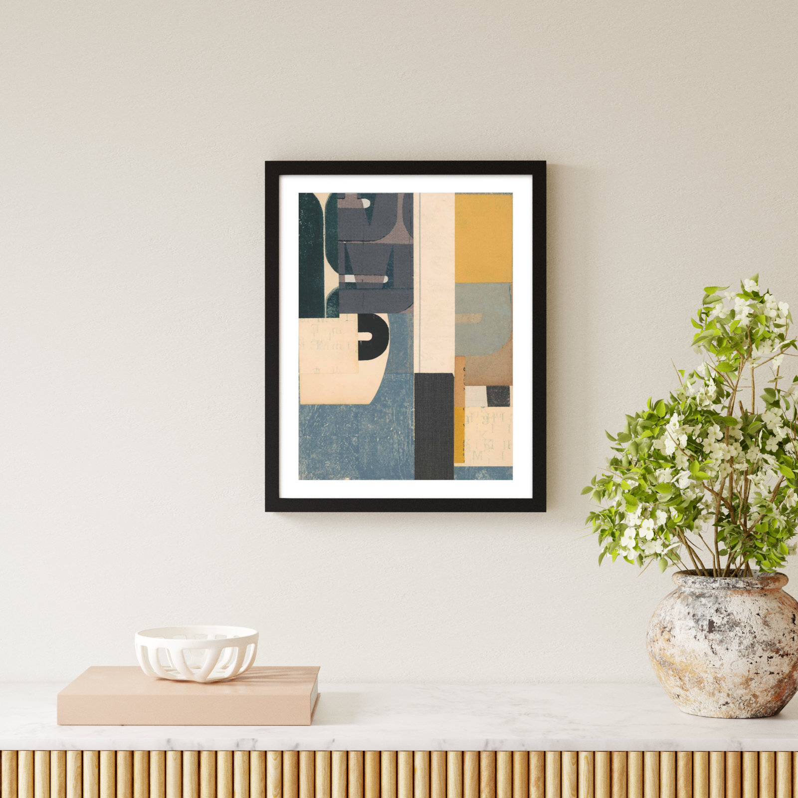Mighty Print by Sarah Short, Black, 20" W x 25" H
