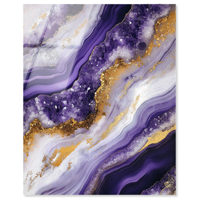 «Gemstone Labyrinth I Acrylique» par Art Remedy, prêt à être accroché