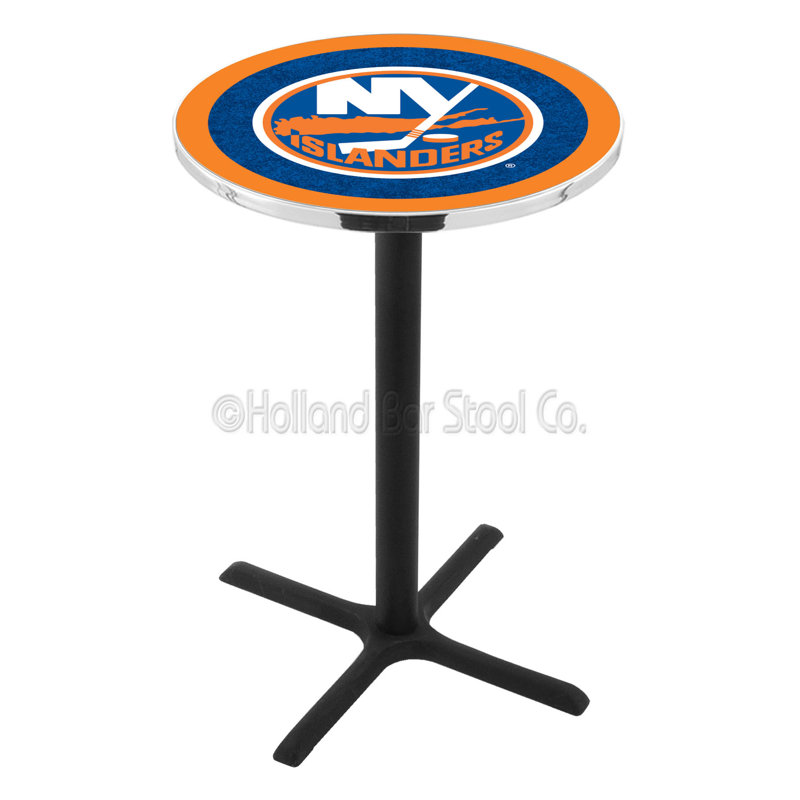 NHL Pub Table, New York Islanders, 42" H x 28" L x 28" W