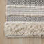 Tapis de bain tissé à rayures tissées gris 20 po x 32 po (un seul tapis)