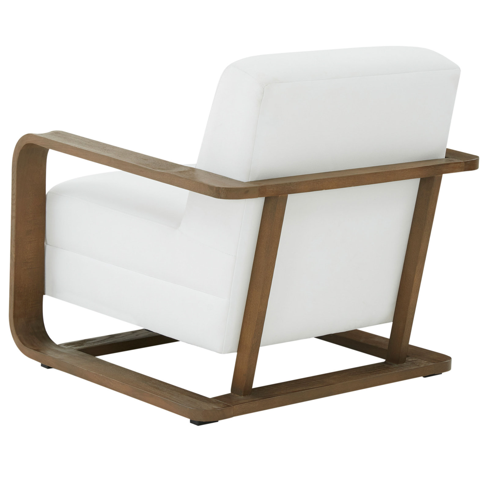 Moni Pine Armchair, White Velvet