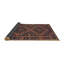 Tapis de zone orange/noir contemporaine Siv-1157871128