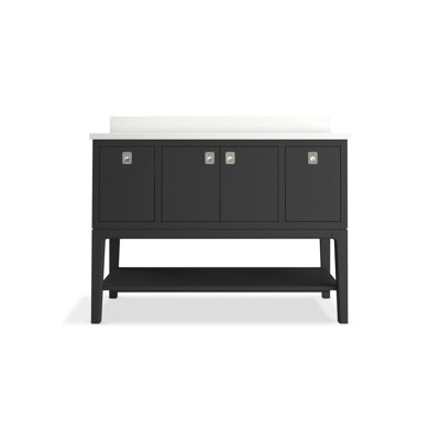 Seagrove By Studio McGee 48 in. Bathroom Vanity Cabinet With Sink And Quartz Top