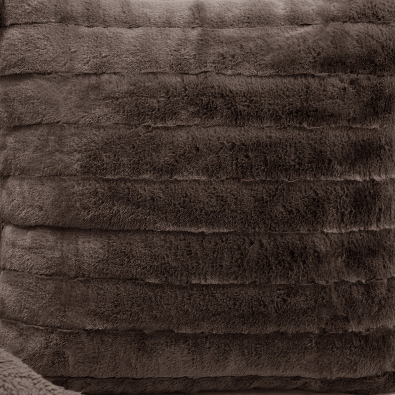 Housse de coussin Super Mink, Chocolat