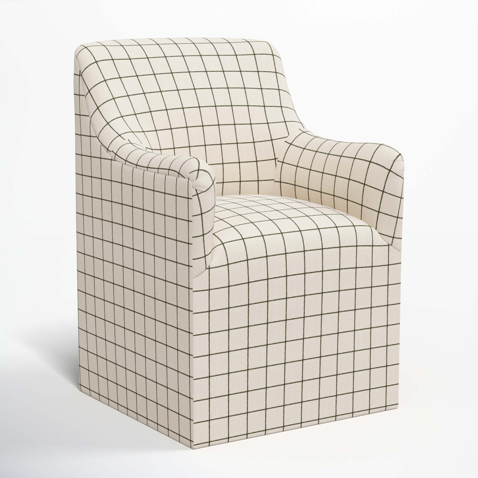 Howth Dining Armchair, Line Tattersall Green