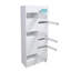Armoire de rangement sécurisée à écran tactile en métal blanc à accès restreint 27 fentes l 21 po x P 9 po x H 50 po Fixturedisplays® 10224