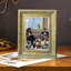 Cadre photo simple 3 pièces 8 "x 10" doré antique pour tablette de bureau