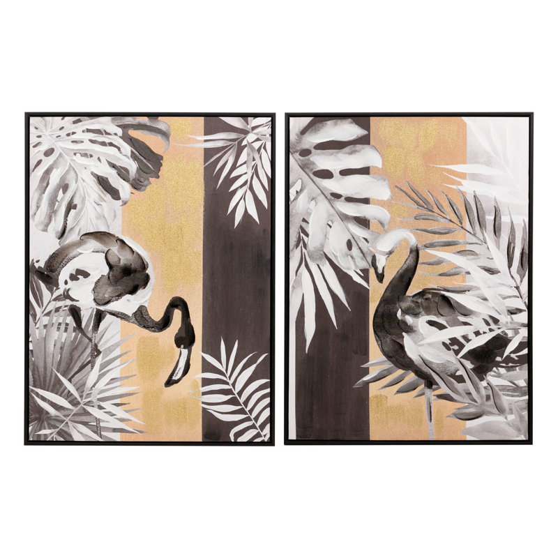 Flowers - 2 Piece Wrapped Canvas Print Set