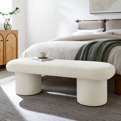 Banc en velours Orla Performance taupe