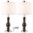 Burkell Resin USB Table Lamp