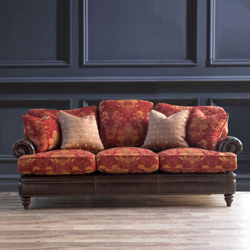 Canapé Retro Creative, Rouge, H 39,37 po x l 85,83 po x P 39,37 po