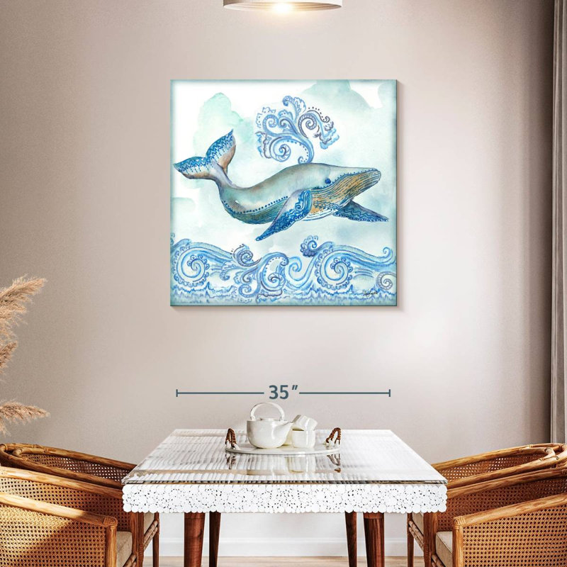 Brampt Boho Shells - Whale, 36" H x 36" W