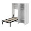 Lit escamotable simple avec casiers et armoires