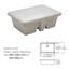Lavabo de salle de bain rectangulaire en céramique avec trop-plein 14 po APRESSHUI