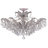 Weekes 6 - Light Glass Empire Chandelier-20319661-20319660