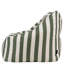 icon Natalia Striped Woven Armchair Bean Bag, Olive Green