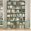 Bibliothèque de 82,3 po de hauteur, bibliothèque à 7 niveaux pour bureau à domicile, salon-1927312036