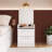 Modern Nightstand Set of 2 with Hidden Compartment – White-355877224