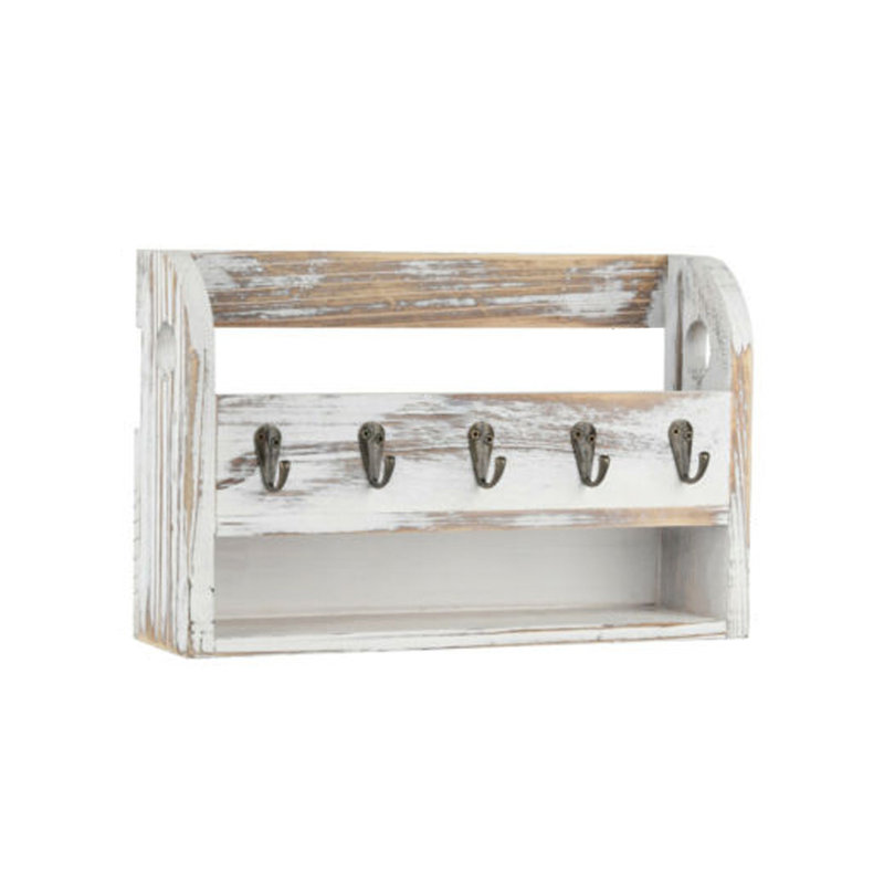 Ping Manufactured Wood Wall Organizer, White