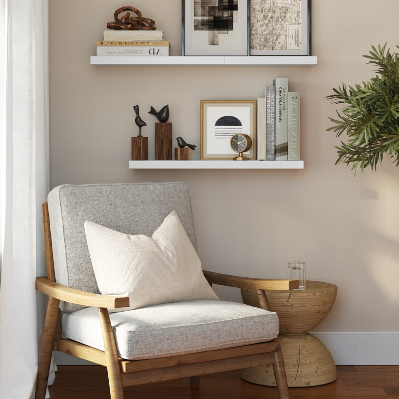 Floating Shelves, Wall Mounted, White