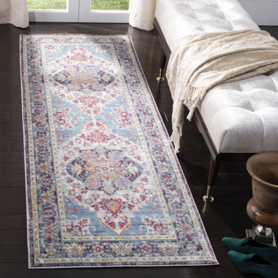 Tapis bleu / mauve Emberlin