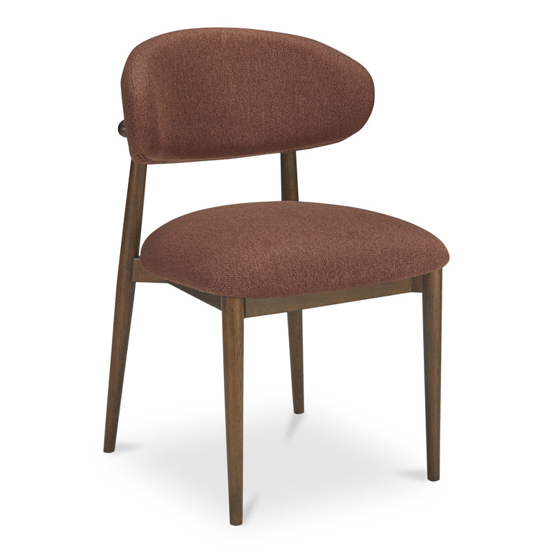 Deloris Dining Chair, Rust Performance Chenille