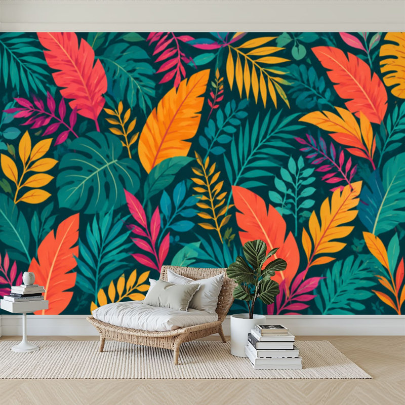 Papier peint adhésif auto-adhésif moderne pour la chambre à coucher L 69 po x l 96 po Peel and Stick