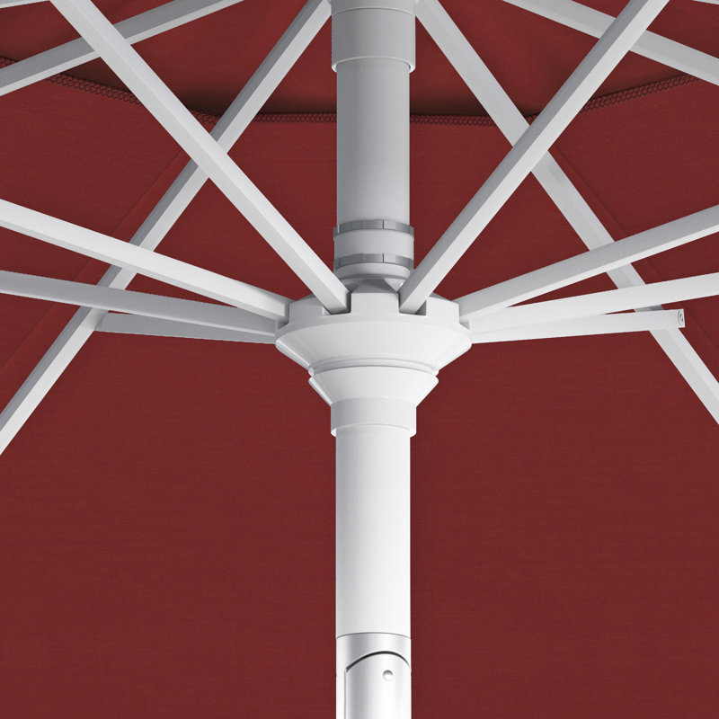 Parasol de marché 108 po, Rouge - Pacifica, Blanc mat