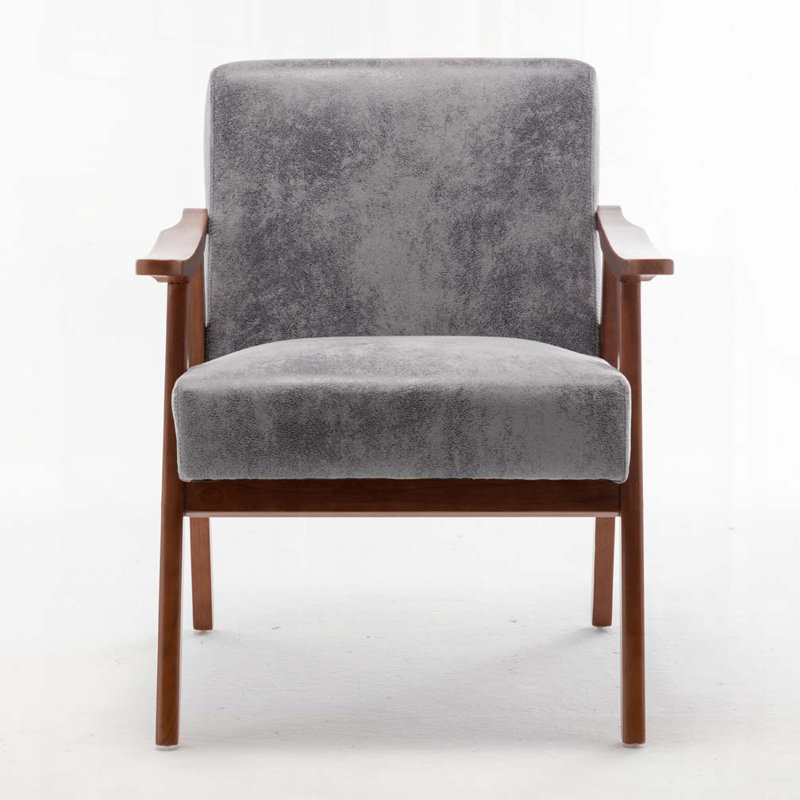 Jamesina 26.37" W Armchair, Gray Fabric