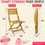  Ensemble de 2 chaises pliantes Anya