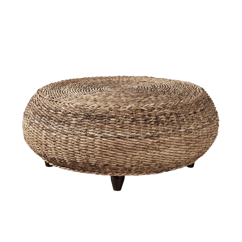 Kubu Round Ottoman, Black