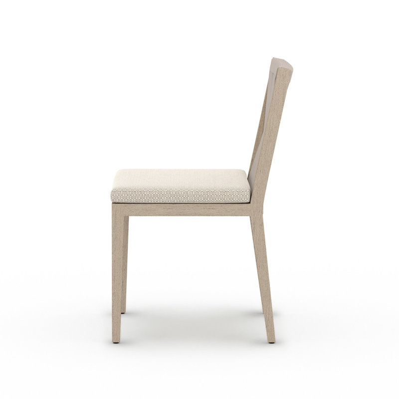 Dimitri Outdoor Dining Side Chair, Faye Sand, Gray