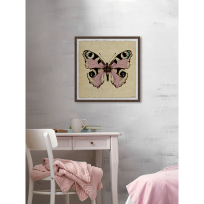 Pink And Black Spotted - Single Picture Frame Print