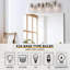Luminaire de meuble-lavabo moderne avec abat-jour en verre martelé, fixation murale antirouille pour une décoration polyvalente-1543849432-1543849435