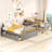 Gray Twinfull Bunk Bed With . Strong Solid Wood Structure. Space Optimization. Versatile Sleeping Option. Safe For . No Spring Box In Drawers, & Chest. Construction Durability. Extra Storage Space.