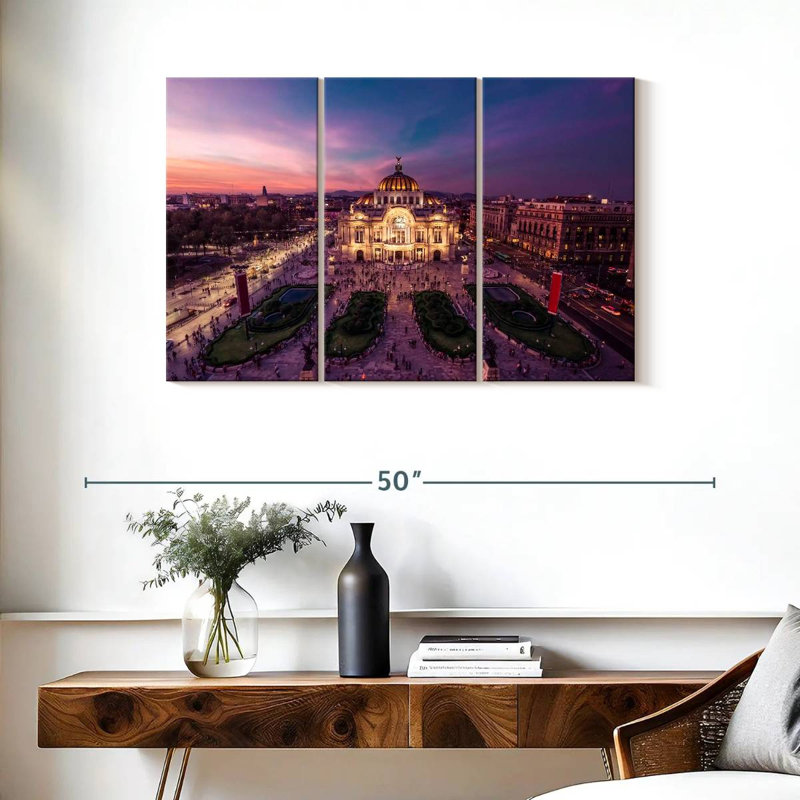 Palacio de Bellas Artes sombre, H 24 po x l 38 po