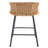 Outdoor Counter Height Patio Bar Stools Set of 4, PE Rattan Counter Stools with Removable Cushions for Garden, Lawn, Pool & Backyard-639181323