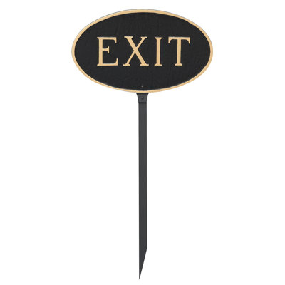 Exit Statement Garden Sign