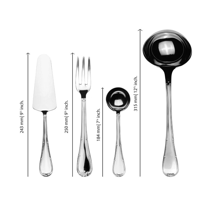 RAFFAELLO 7 Piece Stainless Steel Hostess Set