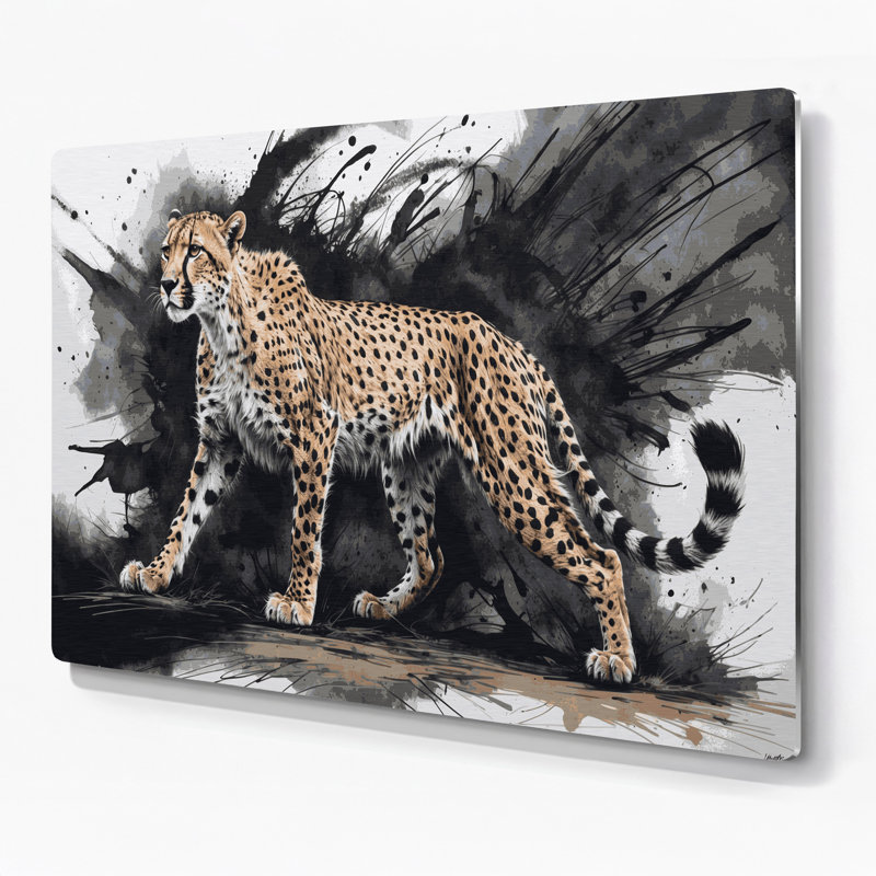 Art mural en métal «Big Cats», H 11 po x l 14 po